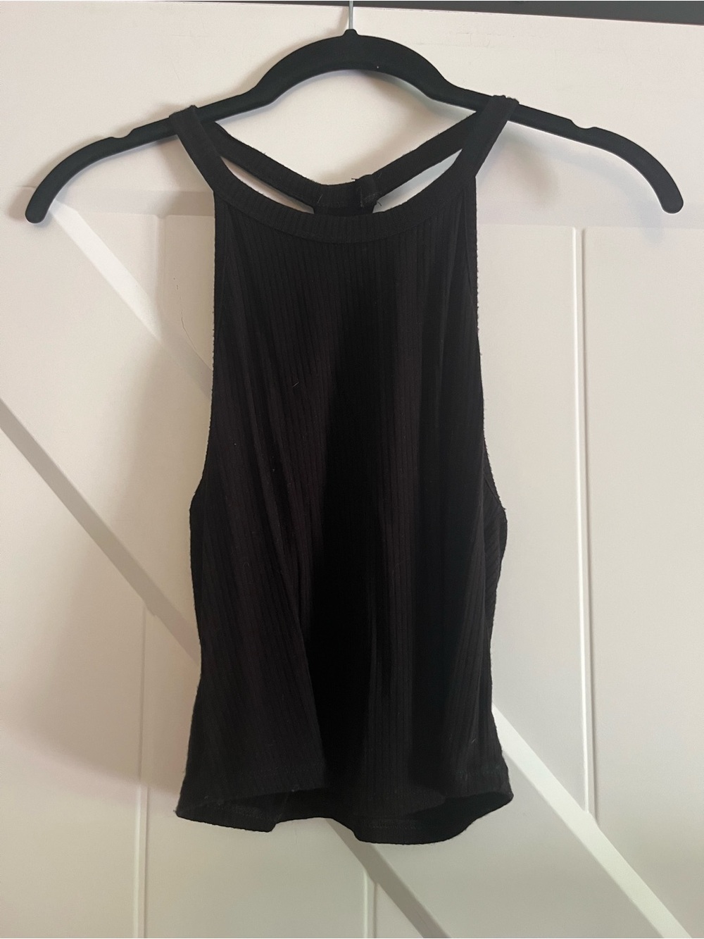 Black Ribbed Basic Tank